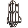 Design Toscano Canterbury Cathedral Gothic Wooden Corner Shelf BN1325